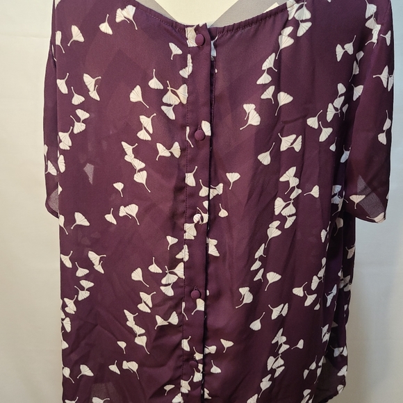 Torrid Purple and White Dandelion Top - Picture 4 of 5